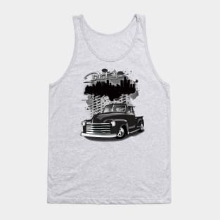 1948 Black Chevy Pickup Truck Detroit Iron Tank Top